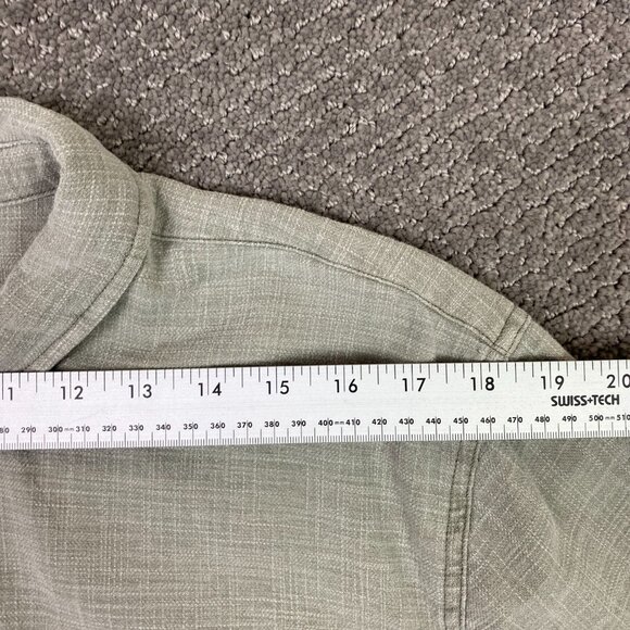 Marine Layer Selvage Shirt Men's Large Gray Button Up Down Long Sleeve Stretch - Picture 10 of 12